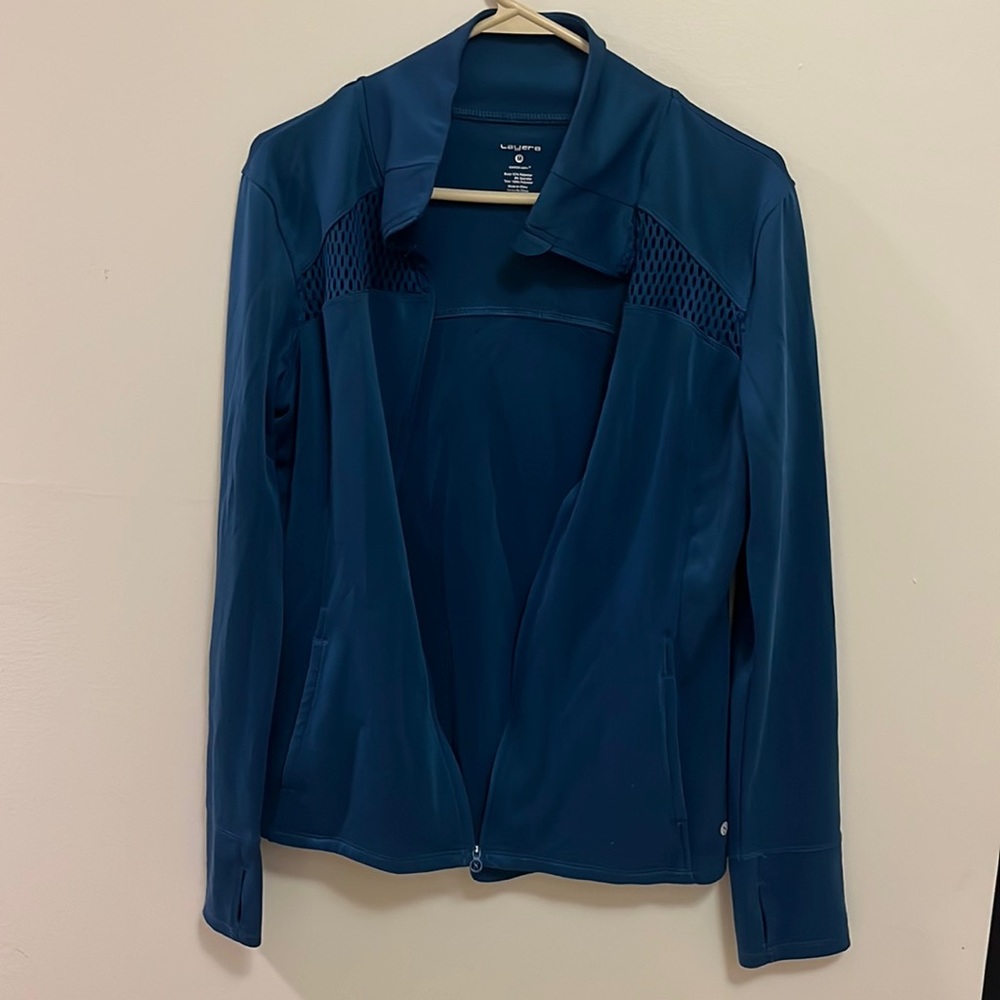 Full zip athletic jacket size medium by Layers